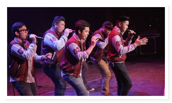 Sing-Off Live Tour Concert in Milwaukee Wisconsin - stage right from Multi-Camera Video Production by FRESH COAST Production Resources.